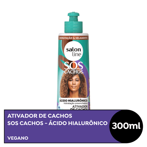 Ativador de Cachos Salon Line SOS Cachos Ácido Hialurônico Salon Line 300ml