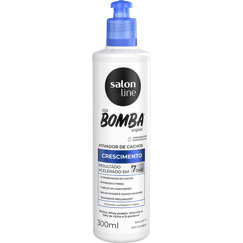 Ativador de Cachos Salon Line SOS Bomba Original 300ml