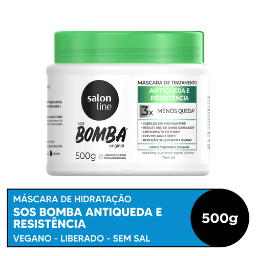 Máscara de Hidratação Salon Line SOS Bomba Antiqueda 500g