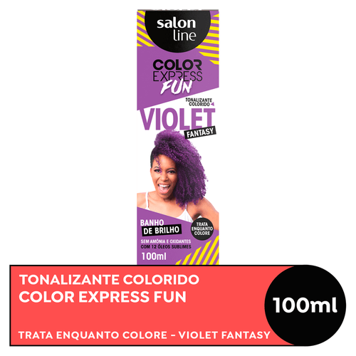 Tonalizante Salon Line Color Express Fun Violet Fantasy Kit 100ml