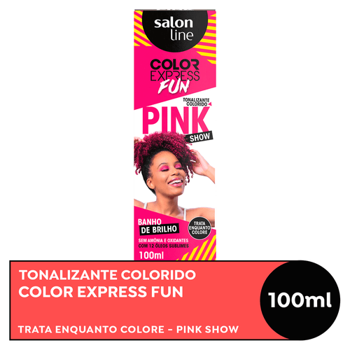 Tonalizante Salon Line Color Express Fun Pink Show Kit 100ml