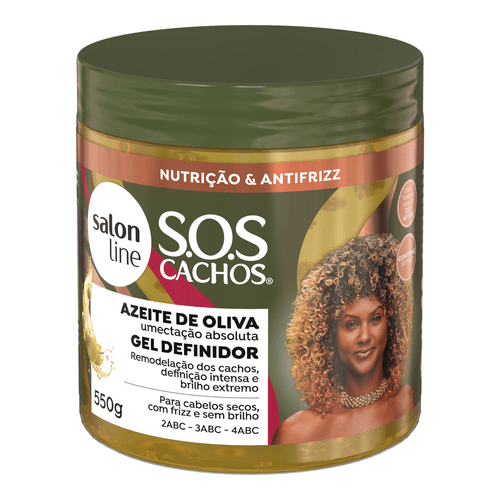 Gel Definidor Salon Line SOS Cachos Azeite de Oliva 550g