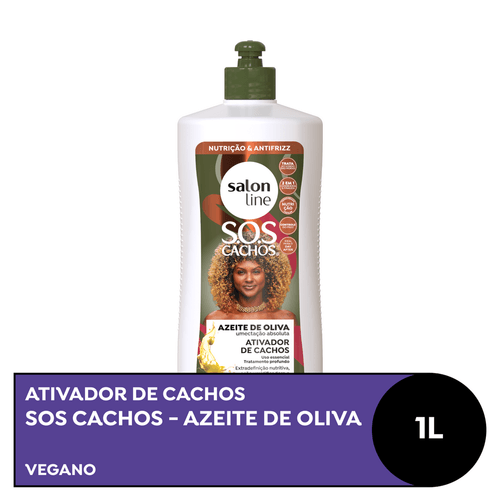 Ativador de Cachos Salon Line SOS Cachos Azeite de Oliva 1L