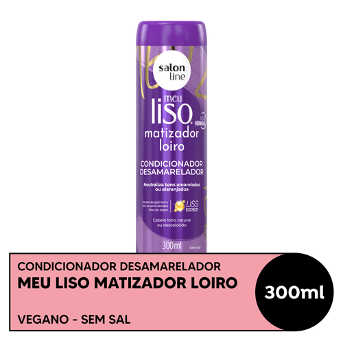 Condicionador Salon Line Meu Liso Matizador Loiro 300ml