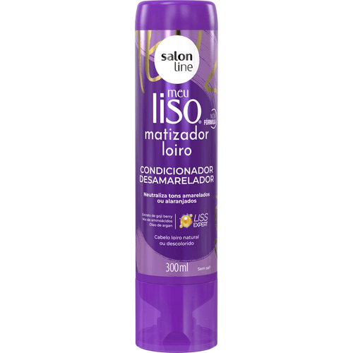 Condicionador Salon Line Meu Liso Matizador Loiro 300ml
