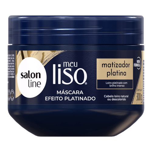 Máscara Salon Line Meu Liso Matizador Platina 300g