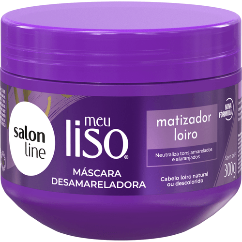 Máscara Salon Line Meu Liso Matizadora Loiro 300g