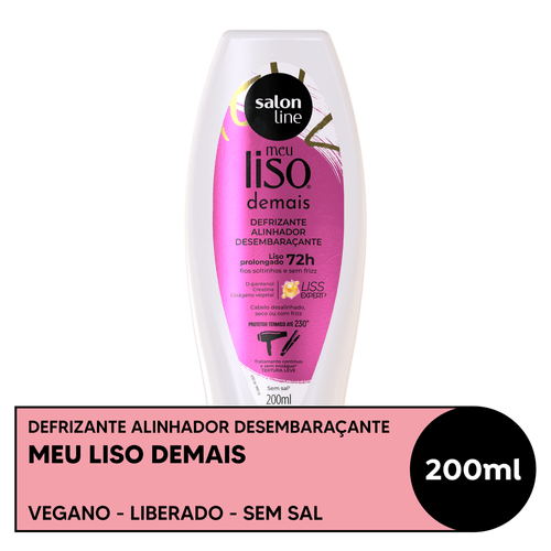 Defrizante Protetor Termico Salon Line Meu Liso Demais 200ml