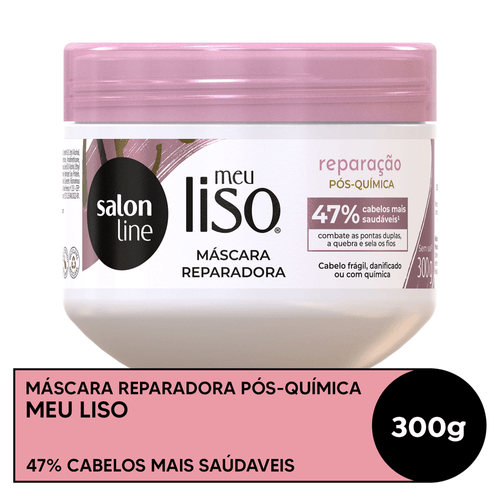 Máscara Reparadora Salon Line Meu Liso Reparação Pós-Química 300g