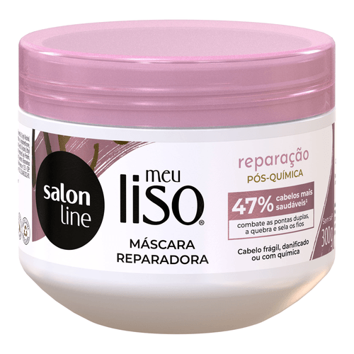 Máscara Reparadora Salon Line Meu Liso Reparação Pós-Química 300g