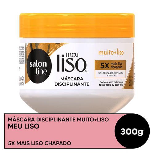 Máscara Hidratante Salon Line Meu Liso Muito + Liso 300g