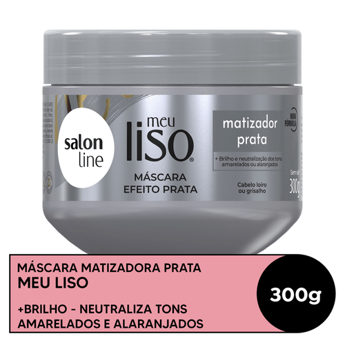 Máscara de Hidratação Salon Line Meu Liso Prata 300g