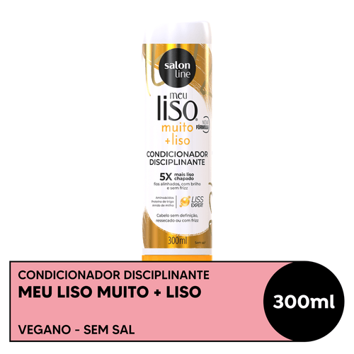 Condicionador Salon Line Meu Liso Muito + Liso Amido de Milho 300ml