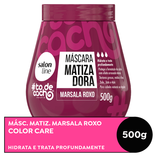 Máscara Matizadora Salon Line #todecacho Marsala Roxo 500g