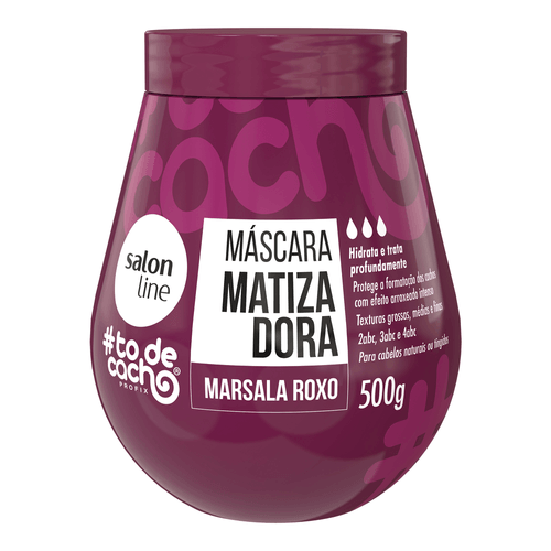 Máscara Matizadora Salon Line #todecacho Marsala Roxo 500g