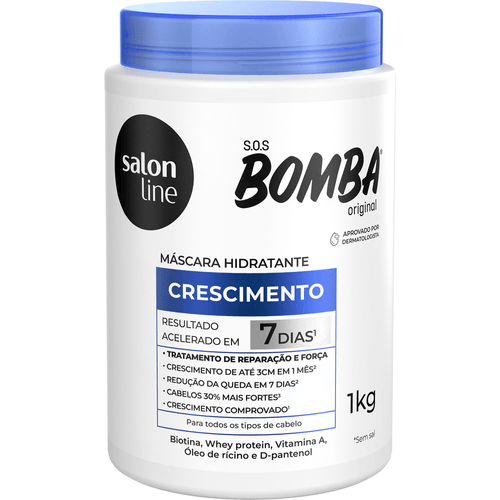 Máscara de Hidratação Salon Line SOS Bomba Original 1kg