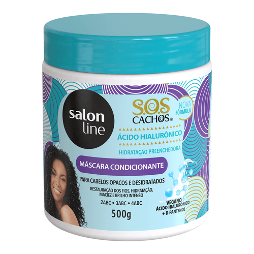 Máscara Condicionante Salon Line SOS Cachos Ácido Hialurônico 500g