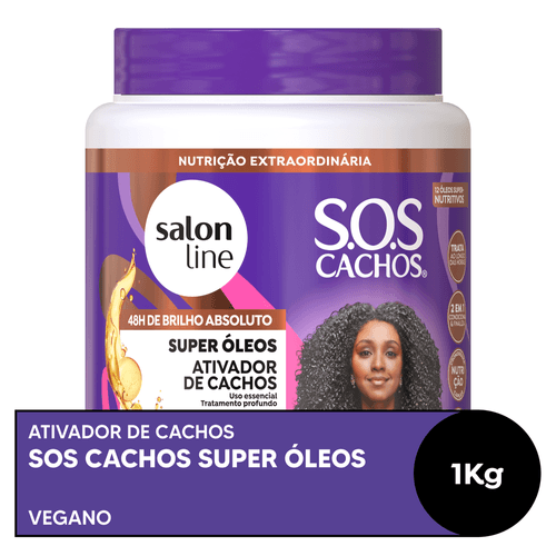 Ativador de Cachos Salon Line SOS Cachos Super Óleos 1kg