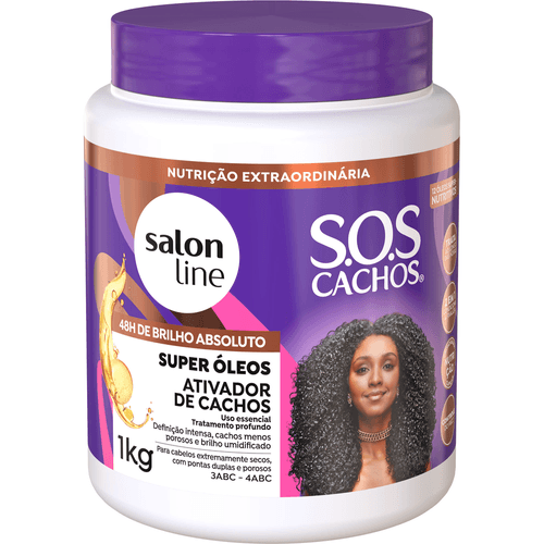 Ativador de Cachos Salon Line SOS Cachos Super Óleos 1kg