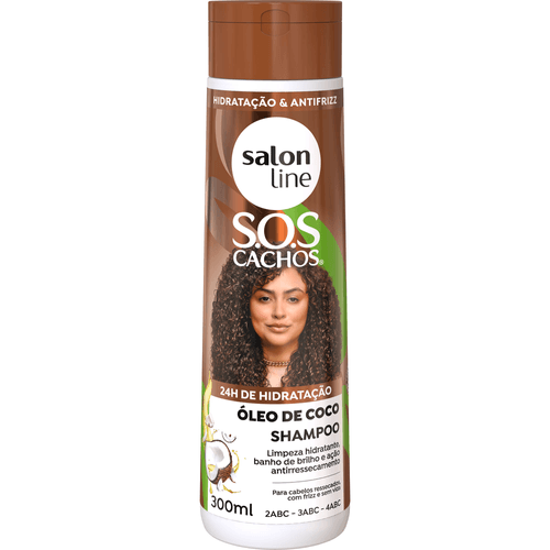Shampoo Salon Line SOS Cachos Óleo de Coco Hidratação Absoluta 300ml