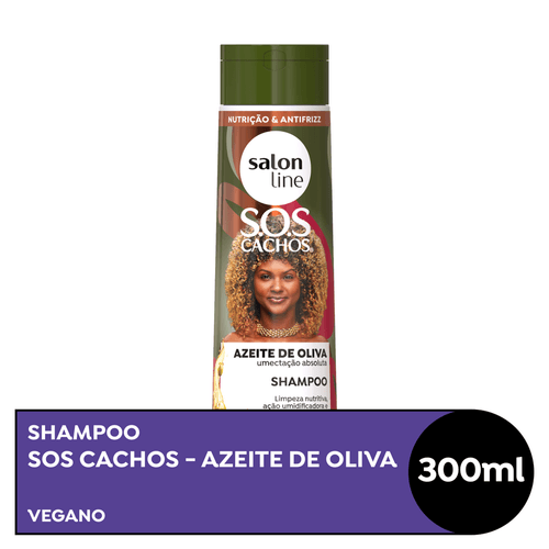 Shampoo Salon Line SOS Cachos Azeite de Oliva 300ml