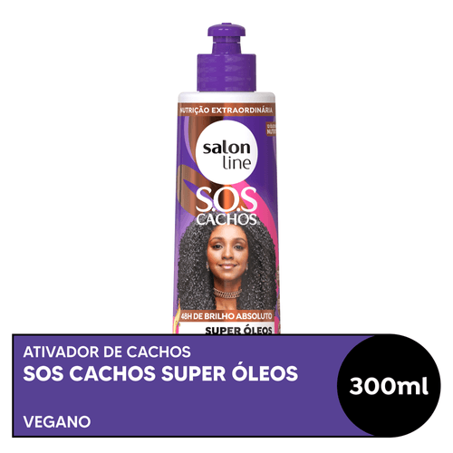 Ativador de Cachos Salon Line SOS Cachos Super Óleos 300ml