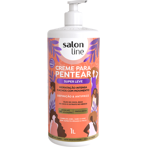 Creme para Pentear Super Leve Salon Line 1L