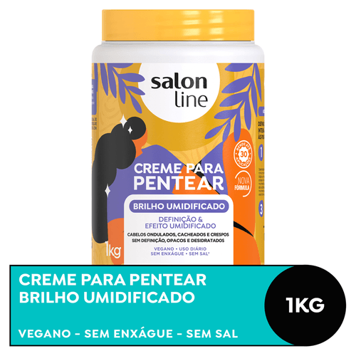 Creme para Pentear Salon Line Brilho Umidificado 1kg