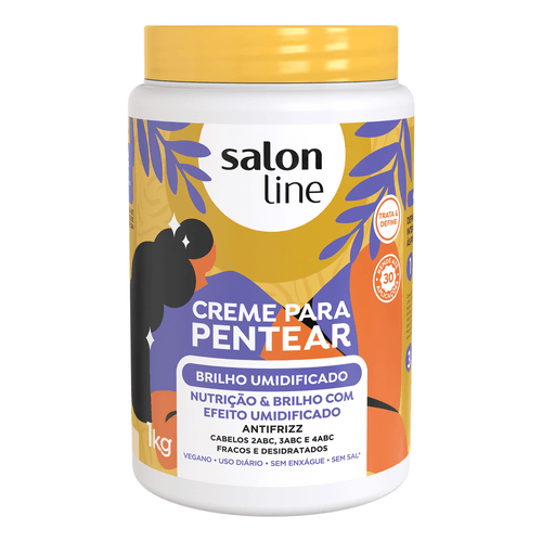 Creme para Pentear Salon Line Brilho Umidificado 1kg
