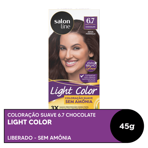 Tintura Salon Line Light Color Profissional Chocolate 6.7