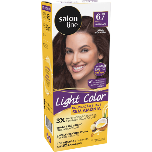 Tintura Salon Line Light Color Profissional Chocolate 6.7