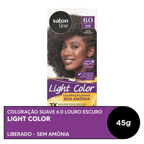 Tintura Salon Line Light Color Profissional Louro Escuro 6.0