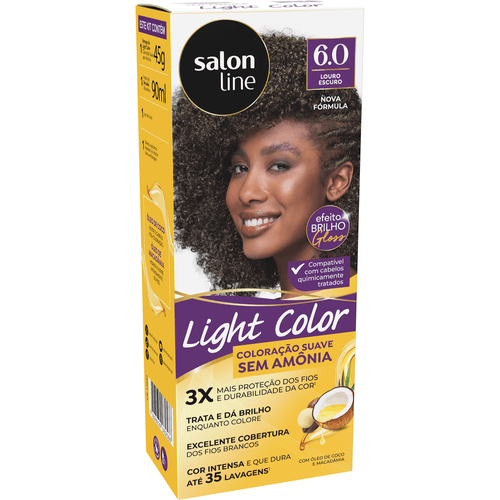 Tintura Salon Line Light Color Profissional Louro Escuro 6.0