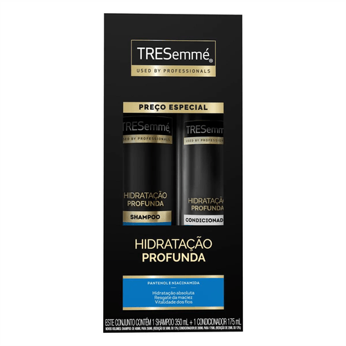 Kit Shampoo 350ml + Condicionador 175ml TRESemmé Hidratação Profunda