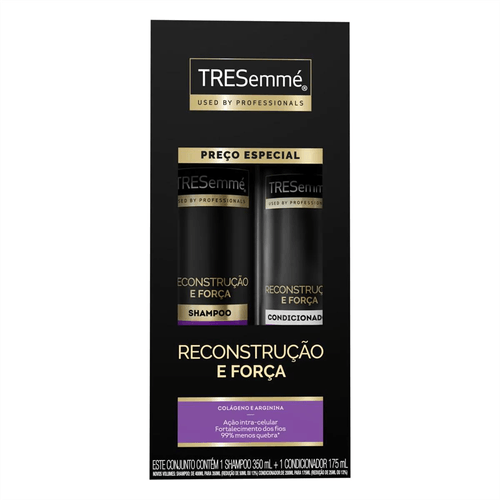 Kit Shampoo 350ml + Condicionador 175ml TRESemmé Reconstrução e Força