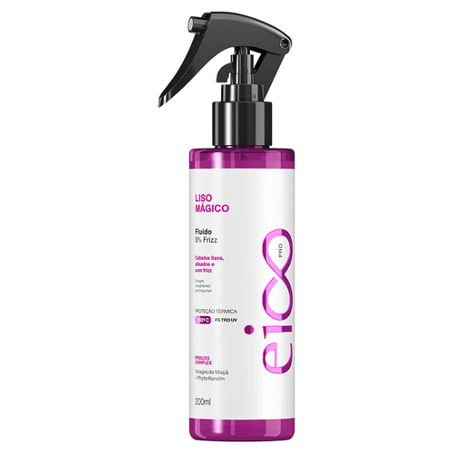 Fluído 0% Frizz Borrifador Eico Pro Liso Mágico 200ml