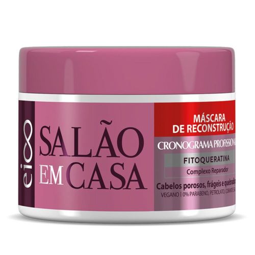 Máscara de Reconstrução Eico Salão em Casa Cronograma Profissional 270g
