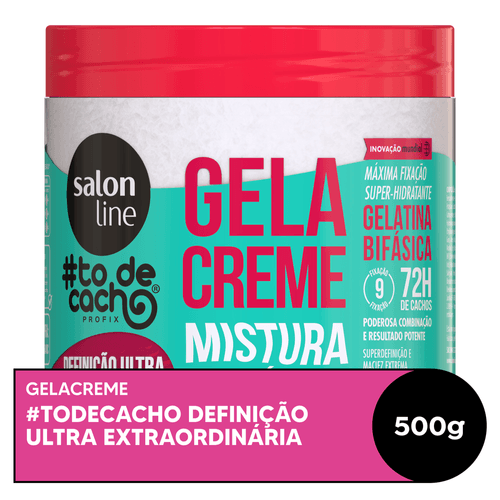 Gelacreme Salon Line Super Definição Fixação Hidratante #todecacho 500g