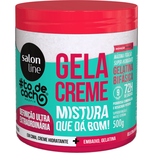 Gelacreme Salon Line Super Definição Fixação Hidratante #todecacho 500g