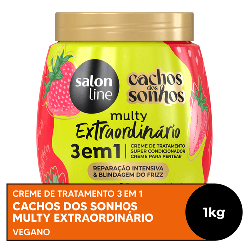 Creme de Tratamento Salon Line Multy Extraordinário Reparação Cachos dos Sonhos 1kg