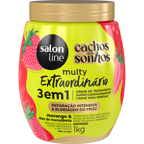 Creme de Tratamento Salon Line Multy Extraordinário Reparação Cachos dos Sonhos 1kg