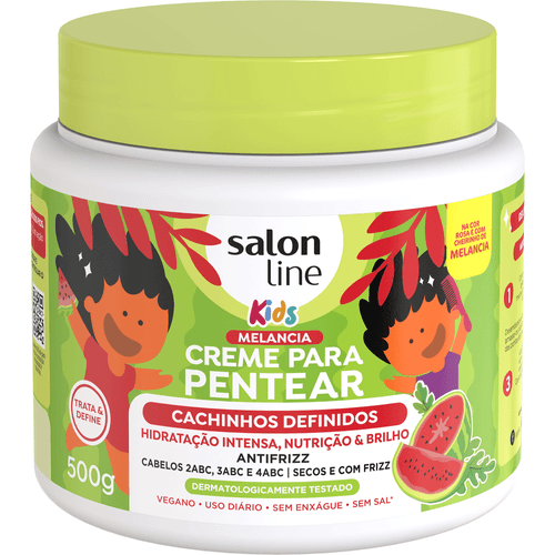 Creme para Pentear Salon Line Melancia Cachinhos Definidos Kids 500g