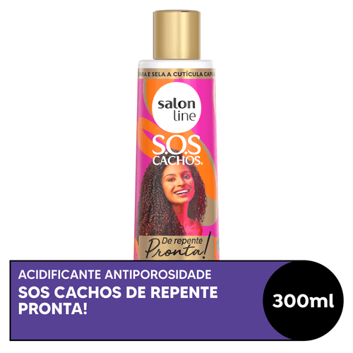 Acidificante Salon Line Super Brilho De Repente Pronta! SOS Cachos 300ml