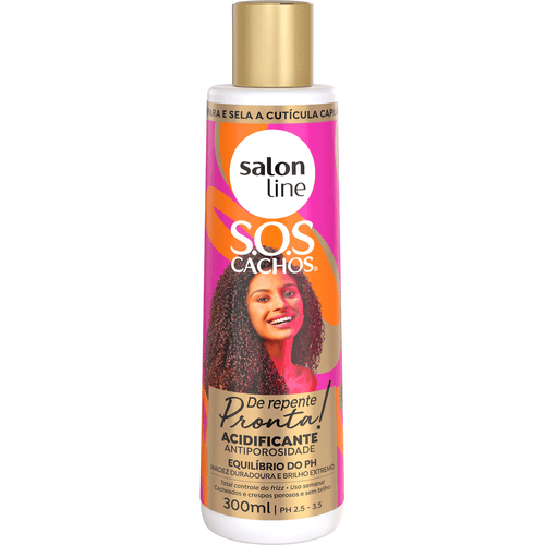 Acidificante Salon Line Super Brilho De Repente Pronta! SOS Cachos 300ml