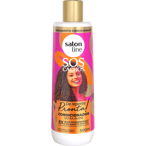 Condicionador Salon Line Super Brilho De Repente Pronta! SOS Cachos 500ml