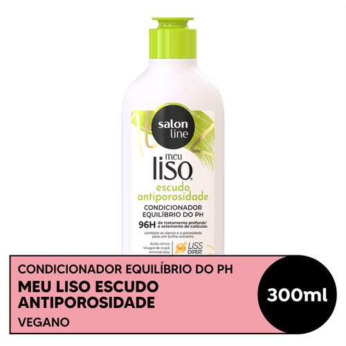 Condicionador Salon Line Meu Liso Escudo Antiporosidade 300ml