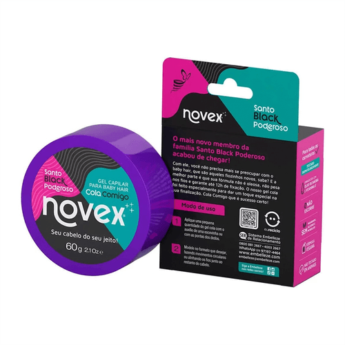 Gel Modelador para Baby Hair Novex Cola Comigo 60g