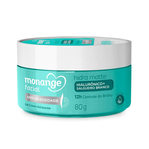 Hidratante Monange Facial Hidra Matte com Ácido Hialurônico e Salgueiro Branco 80g