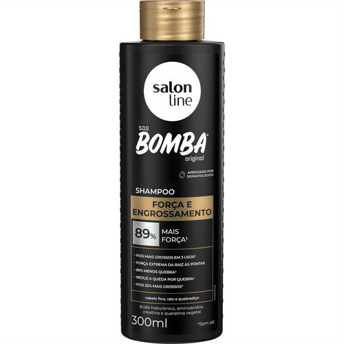 Shampoo SOS Bomba Salon Line Força e Engrossamento 300ml