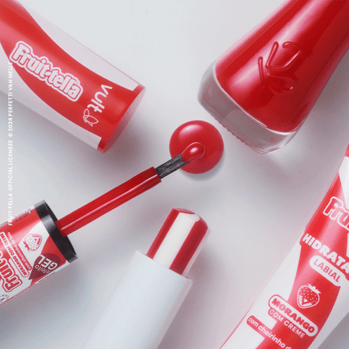 Esmalte Vult Vermelho Morango com Creme Fruit-tella com 8ml